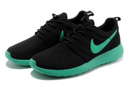 Mens Nike Roshe Run Black Dark Green Australia